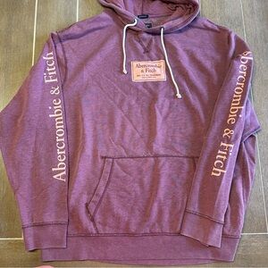 Abercrombie & Fitch Maroon Vintage Hoodie